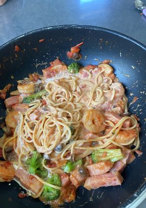 簡単トマトクリームパスタ-レシピのメイン写真