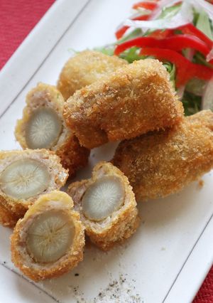新ごぼうの肉巻きフライ-レシピのメイン写真