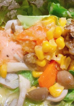 ホイルで簡単！サーモンの味噌バター焼き-レシピのメイン写真