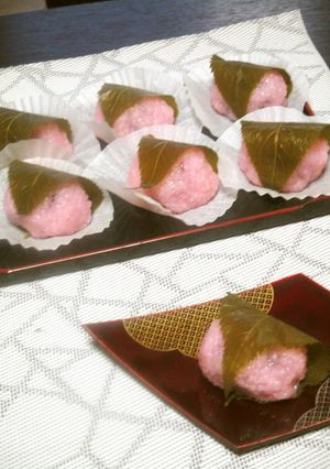 道明寺さくらもち-レシピのメイン写真