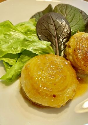 照り焼き玉ねぎのひき肉サンド-レシピのメイン写真