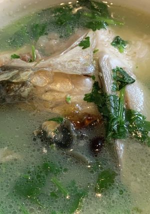 レンジ系皮蛋パセリ魚スープ-レシピのメイン写真