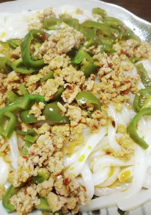 鶏ミンチで坦々うどん-レシピのメイン写真