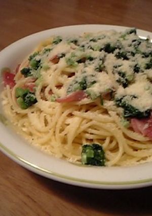 ねぎとベーコンのペペロンチーノ-レシピのメイン写真