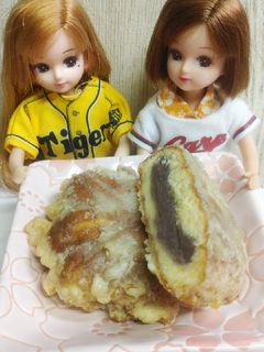 リカちゃん♡野球シリ*広島もみじ饅頭天*-レシピのメイン写真