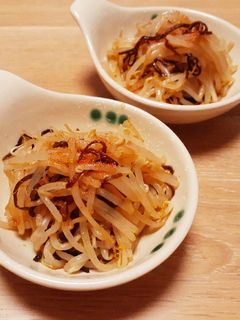 簡単♪もやしと塩こんぶのピリ辛和え-レシピのメイン写真