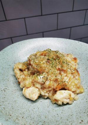 ポルチーニ茸と鶏ササミのリゾット-レシピのメイン写真