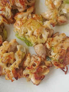鶏とレンコンの焼き~長ねぎ甘いです~-レシピのメイン写真