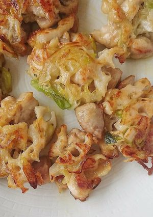 鶏とレンコンの焼き～長ねぎ甘いです～-レシピのメイン写真