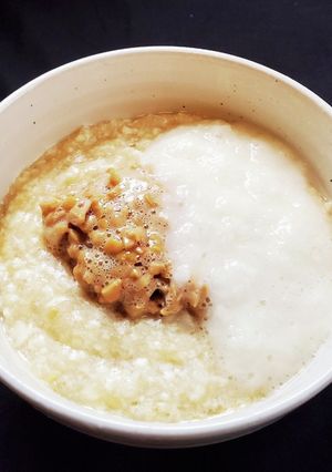 風邪・喉の痛みに 納豆豆腐とろろ粥-レシピのメイン写真