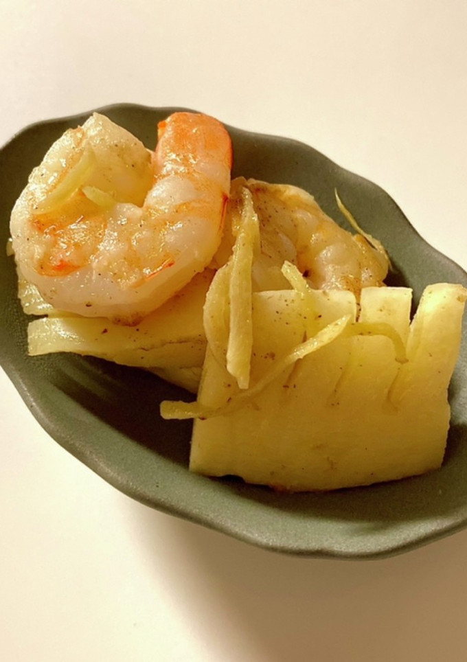中華だしで手軽に！筍と海老の中華炒め-レシピのメイン写真