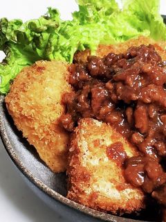 厚揚げカツ (肉みそのせ)-レシピのメイン写真