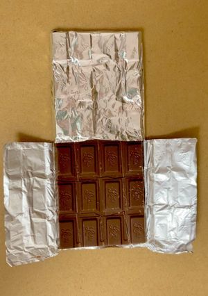 勉強する時に♪板チョコの食べ方-レシピのメイン写真