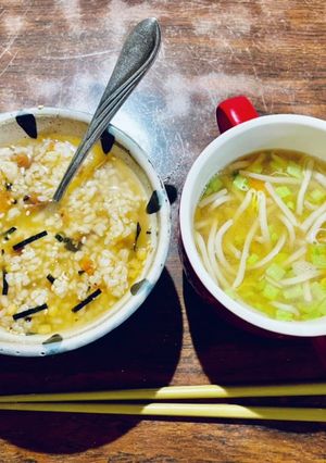 朝ご飯♡玄米鯛茶漬けと減塩味噌汁♡-レシピのメイン写真