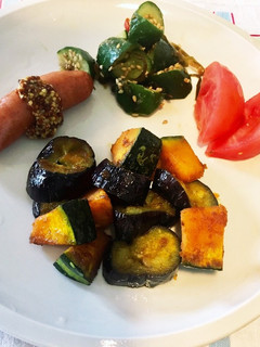 茄子とカボチャのカレーハチミツ炒め-レシピのメイン写真