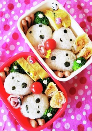 キャラ弁☆子供と一緒に作るこだま弁当☆-レシピのメイン写真