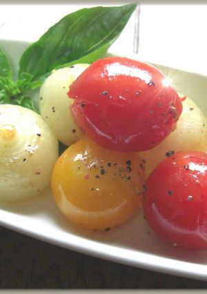 プチトマトとペコロスのホットサラダ♪-レシピのメイン写真