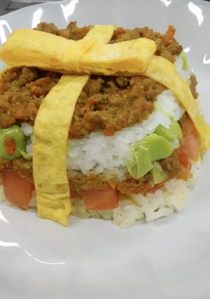 カラフル！ミルフィーユドライカレー-レシピのメイン写真