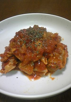 チキンのピリ辛トマト煮込みアラビアータ風-レシピのメイン写真