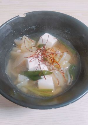 もつ抜きの野菜もつ鍋風スープ-レシピのメイン写真