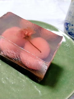 桜と白玉の錦玉羹-レシピのメイン写真