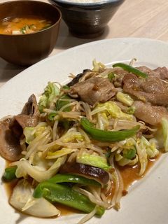 生姜焼き × 野菜炒め-レシピのメイン写真