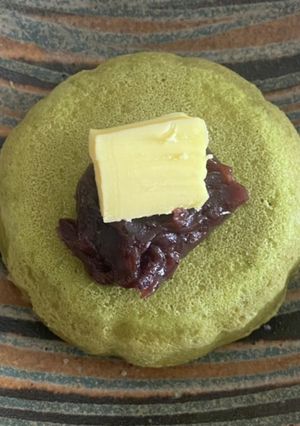 オートミールの抹茶あんバター蒸しパン-レシピのメイン写真