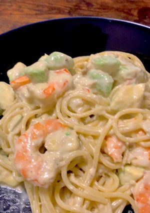 ツナエビアボカドのパスタ-レシピのメイン写真