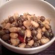 むかごと大豆のにんにく炒め