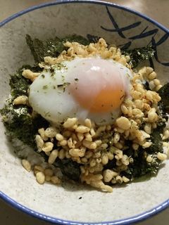ズボラ飯★温玉天かす丼-レシピのメイン写真