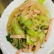 チンゲン菜と春雨の中華和え