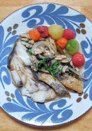生タラと蒸しアサリのアクアパッツァ-レシピのメイン写真