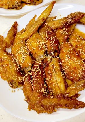 フライパンで簡単 手羽先の甘辛炒め^^-レシピのメイン写真