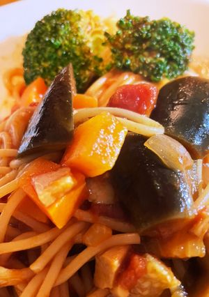 ラタトゥイユのパスタ-レシピのメイン写真