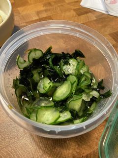 【ずぼら】キュウリとワカメの酢の物-レシピのメイン写真