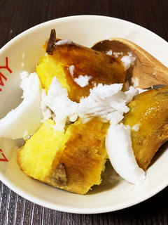 焼き芋アレンジ!焼き芋ココナッツオイル-レシピのメイン写真