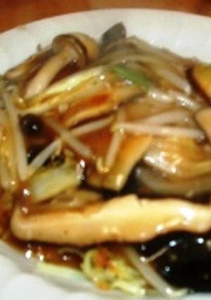 ある物で 餡かけかた焼きソバ-レシピのメイン写真