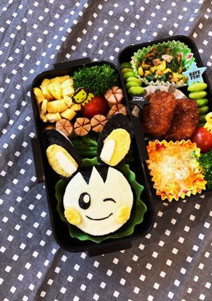 キャラ弁　ポケモンエモンガ弁当-レシピのメイン写真