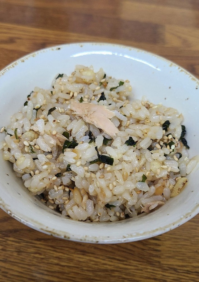 シーチキンと梅シソわかめの炊き込みご飯-レシピのメイン写真