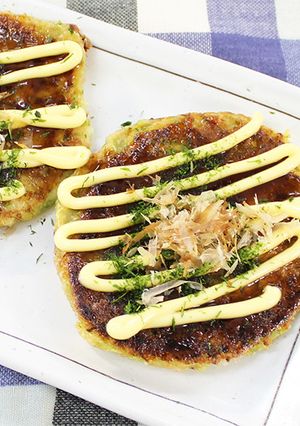 粉がなくても大丈夫！桜えびのお好み焼き-レシピのメイン写真