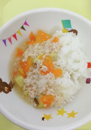 めばえ保育園　三色丼の離乳食-レシピのメイン写真