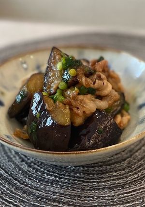 豚肉となすのさっぱり黒酢炒め-レシピのメイン写真