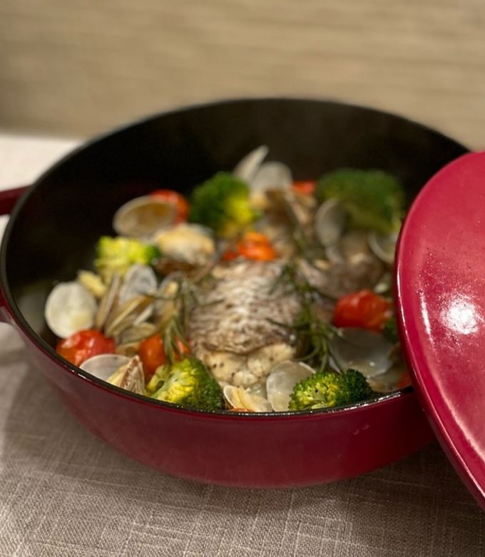 やなかはま 白身魚のアクアパッツァ｜レシピ｜久原本家通販サイト（公式）