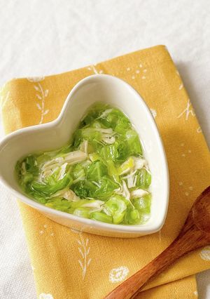 鶏ささみ肉とキャベツのだし煮（中期）-レシピのメイン写真