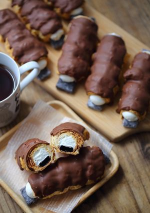 チョコ餅生クリーム★パイコロネ-レシピのメイン写真