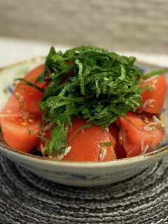 トマトとしらすの大葉サラダ-レシピのメイン写真