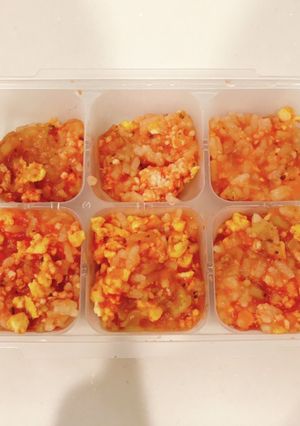 離乳食中期〜後期♡オムライス風おかゆ-レシピのメイン写真