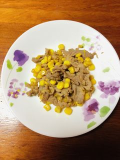 豚肉とコーンの甘い炒め物-レシピのメイン写真
