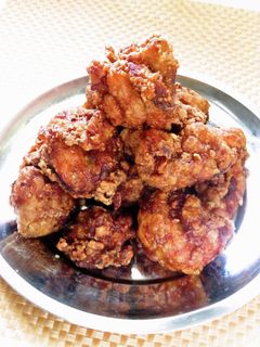 ☺ソースで簡単♪ジューシーな黒唐揚げ☺-レシピのメイン写真