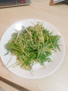 水菜とアボカドの和風サラダ-レシピのメイン写真
